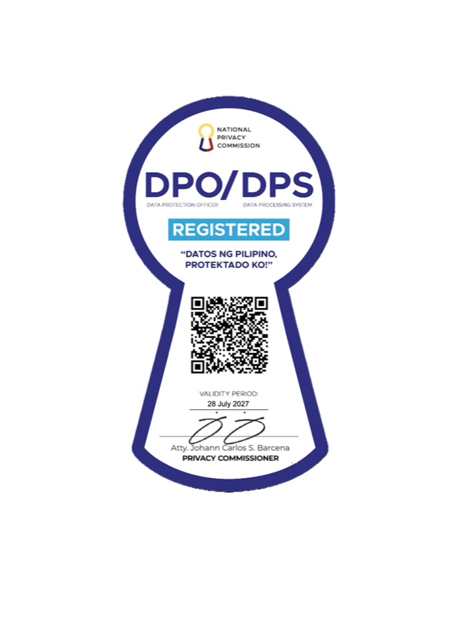 National Privacy Commission DPO/DPS Registered seal